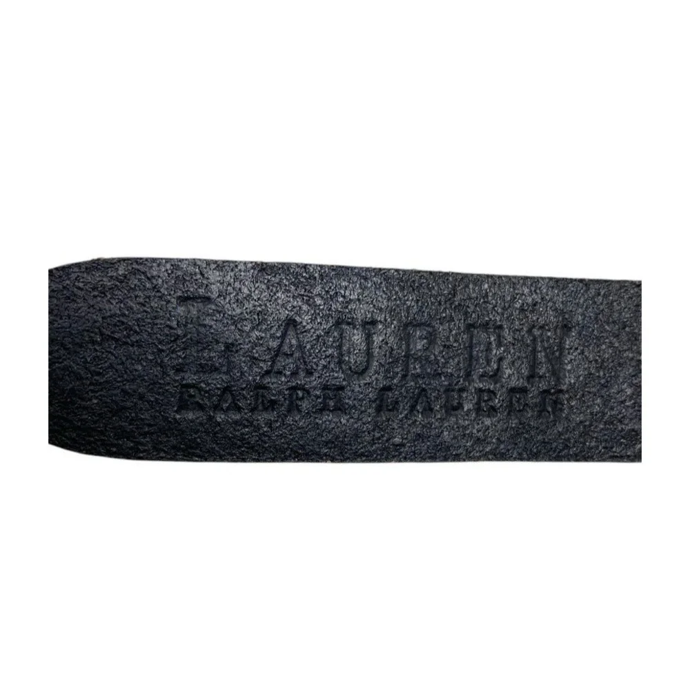 Lauren Ralph Lauren Womens Unique Stacked Design Boho Leather Belt Size Large